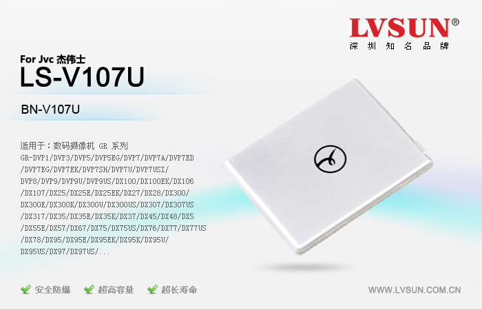 數(shù)碼攝像機(jī)電池LS-V107U適用機(jī)型